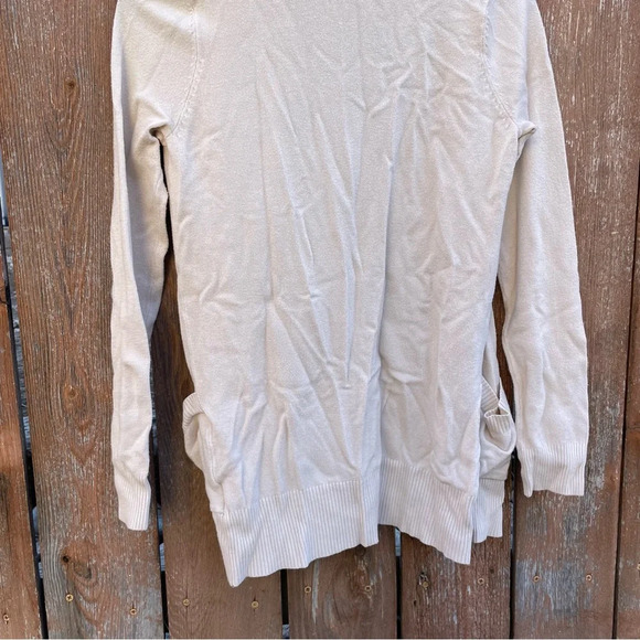 STACCATO Women’s Cream Cardigan Open Front Pockets Size Medium - Picture 9 of 12